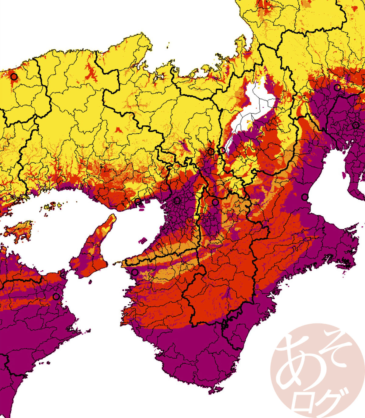 近畿地方 南海トラフ地震 発生確率 震度 シミュレート シュミレーション